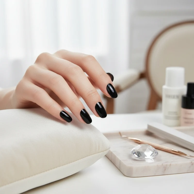 Black Nail Gel Strips - Image 5