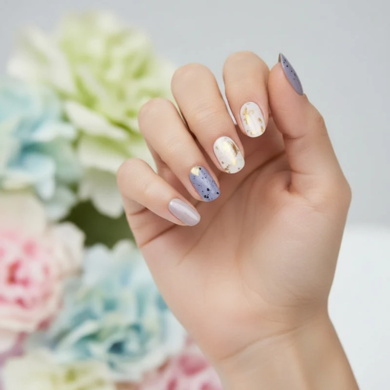 Candy Gold Nail Gel Strips - Image 3