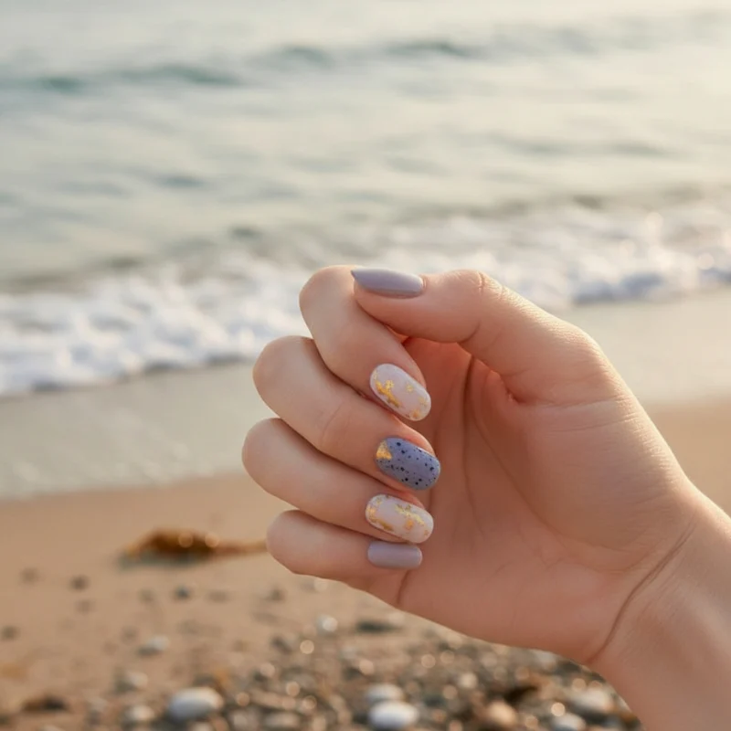 Candy Gold Nail Gel Strips - Image 5