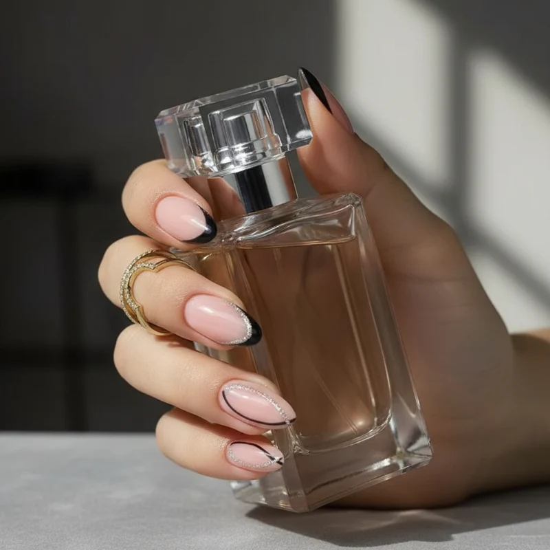 Midnight Elegance - 24 Nails Set - Image 5