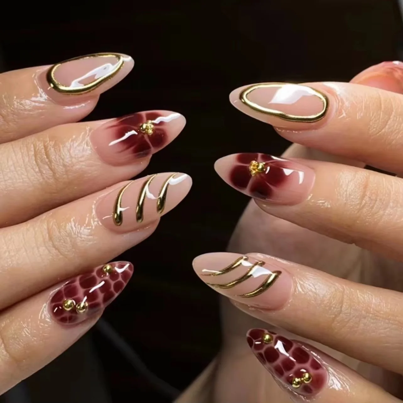 Opulent Flora - 24 Nails Set - Image 4