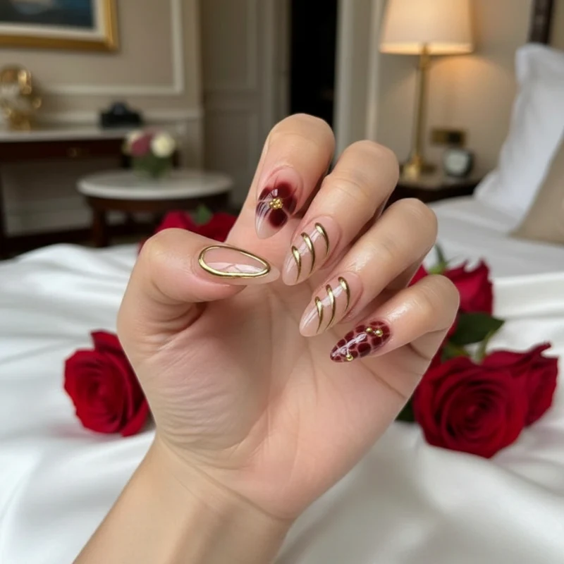 Opulent Flora - 24 Nails Set - Image 5