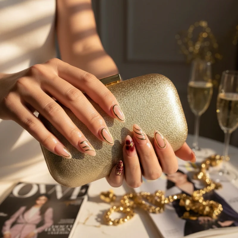 Opulent Flora - 24 Nails Set - Image 6