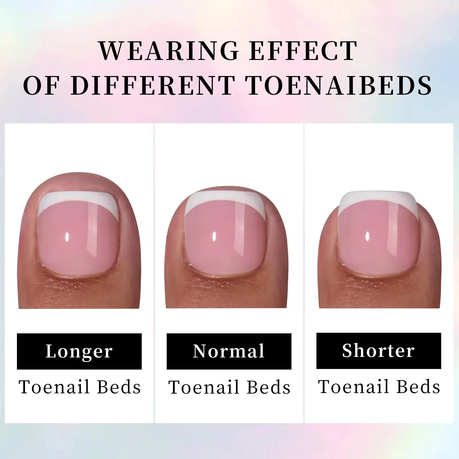 Milky Pink French Toenails(120 pieces) - Image 3