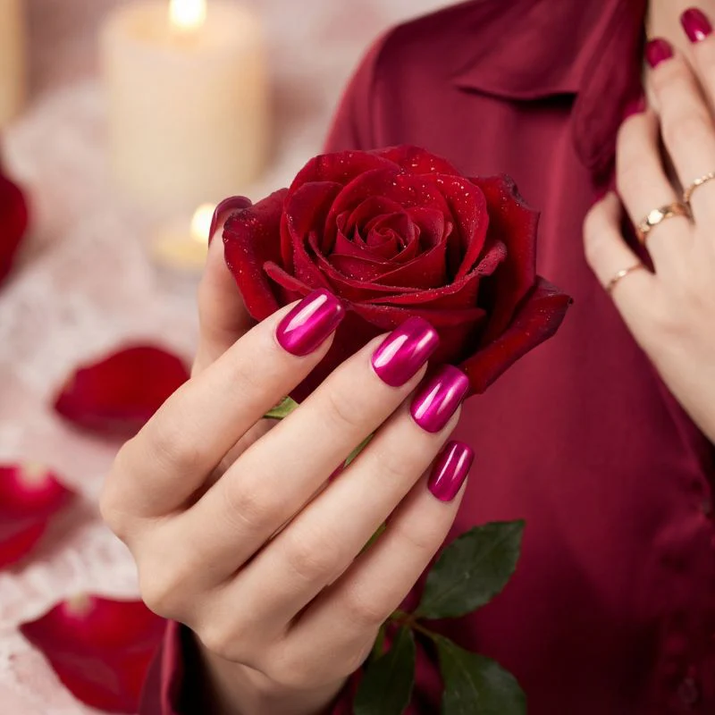 Rose Pink - Cat Eye Nails - Image 6