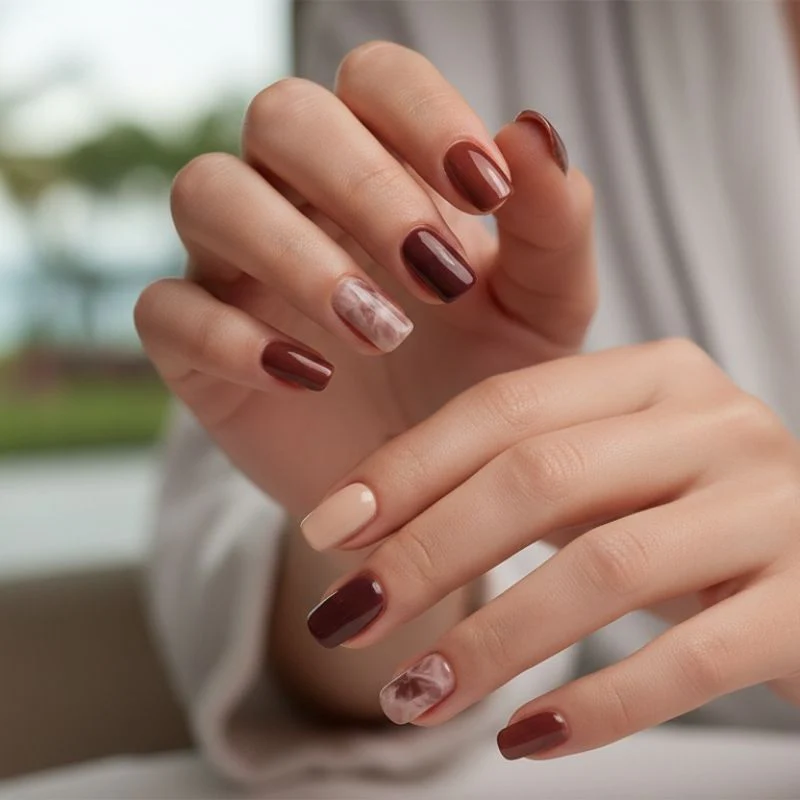 Shades of Brown Nail Gel Strips - Image 4