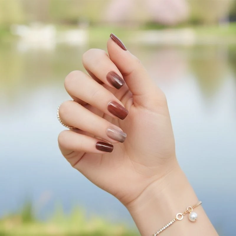 Shades of Brown Nail Gel Strips - Image 5