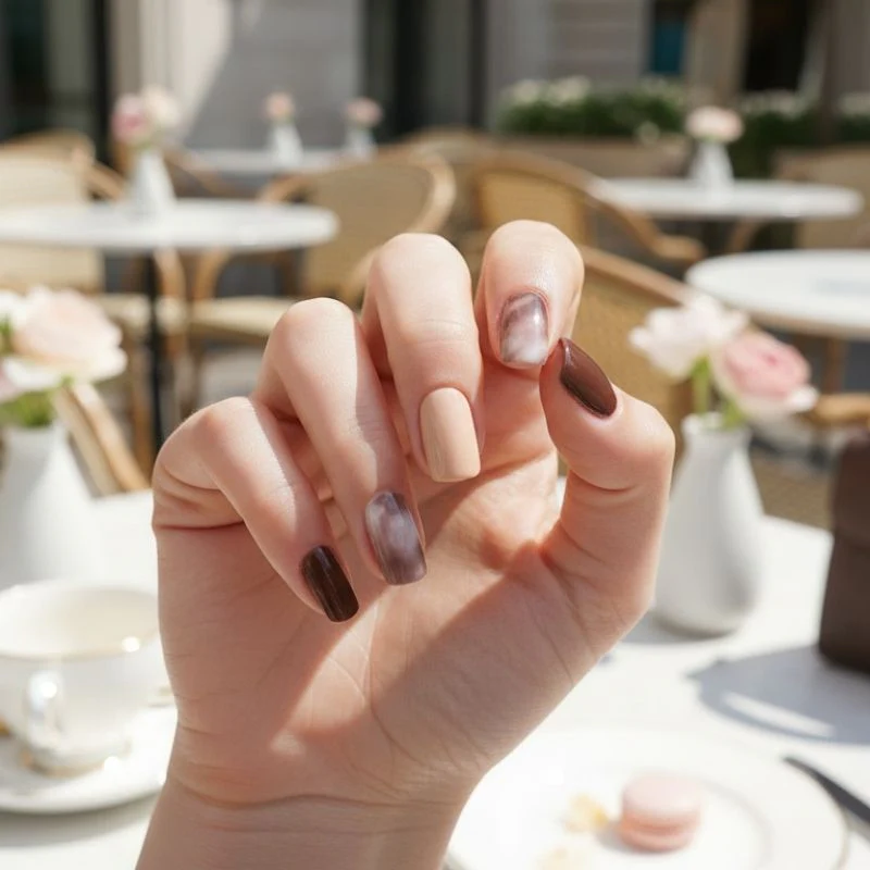 Shades of Brown Nail Gel Strips - Image 6