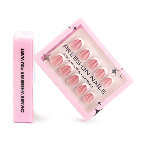 Short Square French Nails - GD25 - Image 3