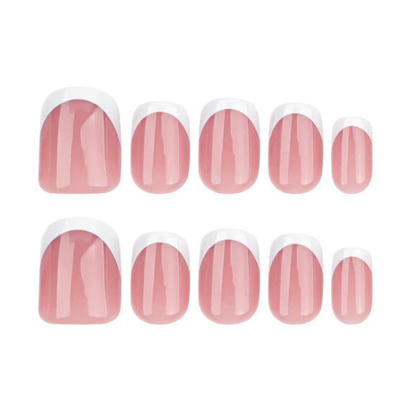 Short Square French Nails - GD25 - Image 4
